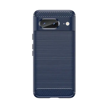 Чохол силіконовий carbon для Google pixel 8 (Темно синій)