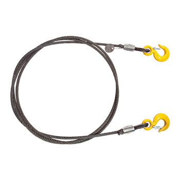 Буксировочный трос из стального каната Load-Tech 6 т, 4 м (крюк-крюк)