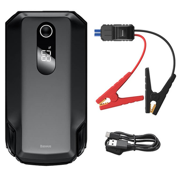 Пускозарядний пристрій для авто Бустер BASEUS 2000A 20000mAh |1Type-C, 2USB, 3A| (CGNL020001)