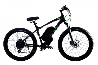 Електровелосипед WENDAT MTB 3" 27.5" з гідравлічними гальмами 48V 24Ah 750W рама 19" Чорно-зелений (WENDAT MTB 3 new)