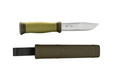 Нож с чехлом Morakniv 10629 Outdoor 2000 Green, нержавеющая сталь, 220 мм