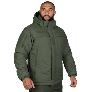 CamoTec куртка Patrol System 3.0 Olive, тактична куртка, військовий пуховик, чоловіча зимова куртка з капюшоном