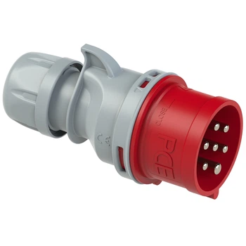 Вилка кабельна 32А/400V/6P+E/IP44 виробник PCE 027-6v