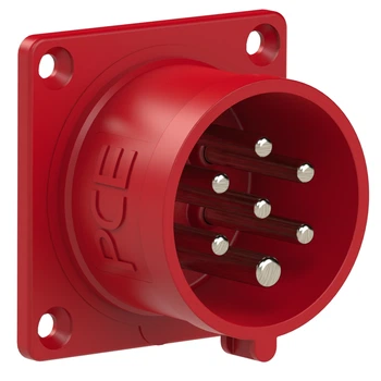 Вилка вбудована 16A/400V/6P+E/IP44 виробник PCE 617-6v