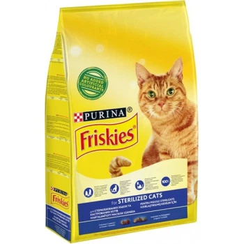 Сухой корм для кошек Purina Friskies Sterile с лососем и овощами 270 г (7613035352346)