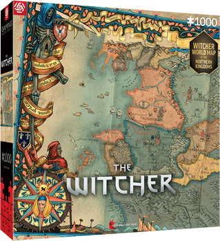 Puzzle Good Loot The Witcher: The Northern Kingdoms 1000 elementów (5908305242994)