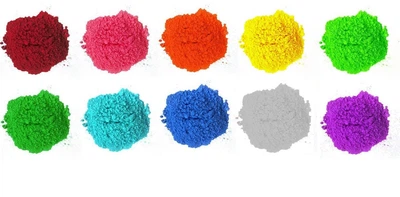 Фарби Холі (Гула), Фарба Холі, набір 10 кольорів пакети 100 грам, Holi Fest