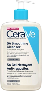 Пом'якшувальний очисний гель CeraVe для сухої, загрубілої та нерівної шкіри обличчя й тіла 473 мл (3337875795456)