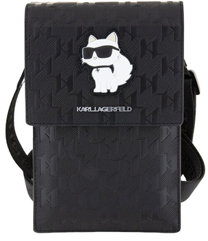 Чохол-сумка Karl Lagerfeld Saffiano Monogram Choupette Black (3666339170622)