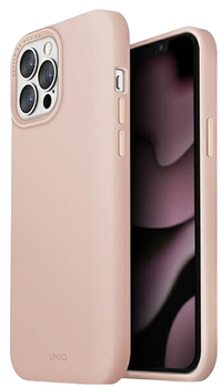 Etui Uniq Lino Hue with MagSafe do Apple iPhone 13/13 Pro 6.1 Różowy (8886463678497)
