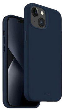 Панель Uniq Lino для Apple iPhone 14 Marine blue (8886463681558)