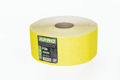 Папір шліфувальний APRO P100 115мм*50м рулон (паперова основа)