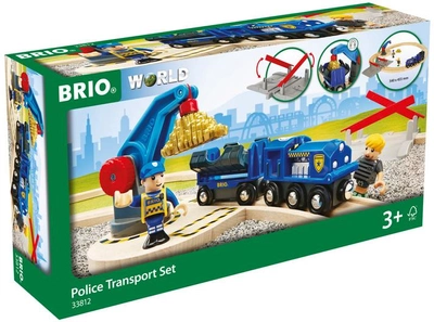 Zestaw kolejowy Brio Police Transport Set 17 elementów (7312350338126)