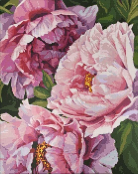 Diamentowa mozaika bez ramy Ideyka Magia kwiatów 40x50 cm (4823104350323)