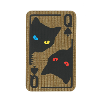M-Tac нашивка Queen of spades Coyote/Black