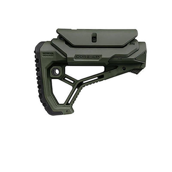 Приклад FAB Defense GL-CORE з регульованою щокою для AR15/M16. Колір - Олива