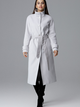 Пальто жіноче Figl M624 XL Сіре (5902194357357)