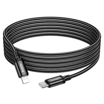 Кабель зарядки HOCO X91 (PD20W) (3M) для Type-C to Lightning для Тайп-с/Лайтнінг для Apple iPhone iPad Чорний