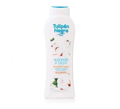 Гель для душу Бавовна і тальк Tulipan Negro Shower Gel 650 мл