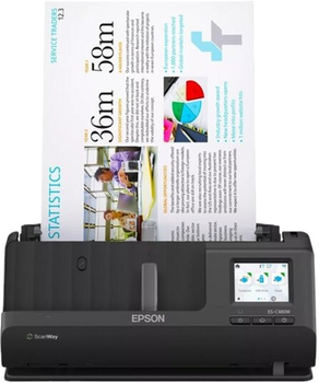 Сканер Epson ES-C380W Black (8715946718279)