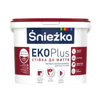 Фарба стійка до миття Sniezka EKO Plus 5 л