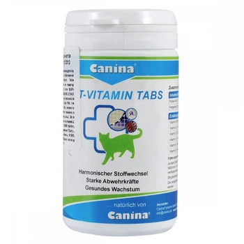 Витамины для кошек Canina Cat-Vitamin мультивитамин, 100табл/50г