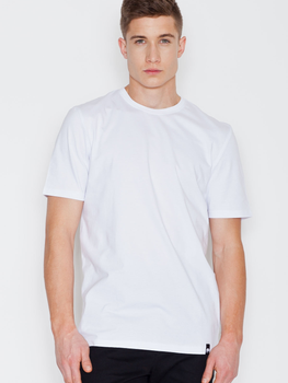 T-shirt męski bawełniany Visent V001 S Biały (5902249103502)