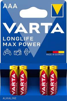 Baterie Varta Longlife Max Power AAA BLI 4 Alkaline (04703101404)