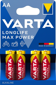 Батарейка Varta Longlife Max Power AA BLI 4 Alkaline (4706101404)