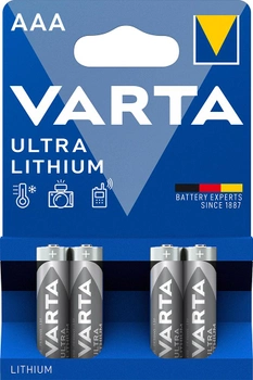 Батарейка Varta AAA Lithium BLI 4 шт (6103301404)
