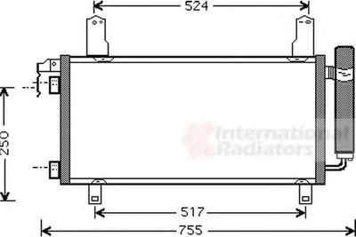 Конденсор кондиционера MAZDA 6 ALL 02-08 (Van Wezel) Van Wezel (27005157)