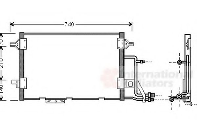 Конденсор кондиционера AUDI A6 25TDi 97-04 (Van Wezel) Van Wezel (03005137)