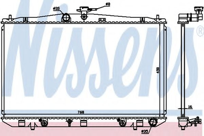 Радиатор охлаждения LEXUS RX III (08-) (выр-во Nissens) Nissens (646836)