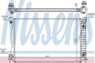 Радиатор (выр-во Nissens) Nissens (60233A)