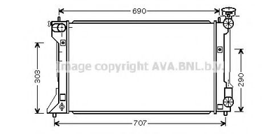 Радіатор, Система охолодження двигуна Ava (TO2332)