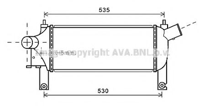 Охладитель наддувочного воздуха Ava (DNA4339)