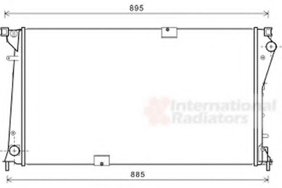 Радиатор охлаждения Trafic VI 2.5 DCi 08/06- трубчатые (выр-во Van Wezel) Van Wezel (43002490)