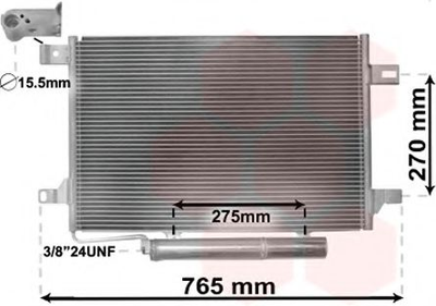 Радіатор кондиціонера MERCEDES A-CLASS W169/B-CLASS W245 (вир-во Van Wezel) Van Wezel (30005382)