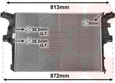 Радіатор охолодження IVECO DAILY VI 2012- (вир-во Van Wezel) Van Wezel (28002126)