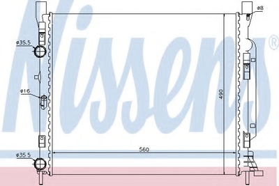 Радиатор охлаждения Nissens (637623)