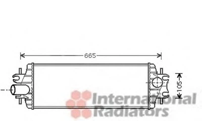 Радіатор інтеркулера VAN WEZEL 43004358 Van Wezel (43004358)