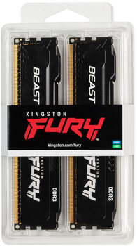 Pamięć Kingston Fury DDR3-1866 16384 MB PC3-14900 (Kit of 2x8192) Beast Black (KF318C10BBK2/16)