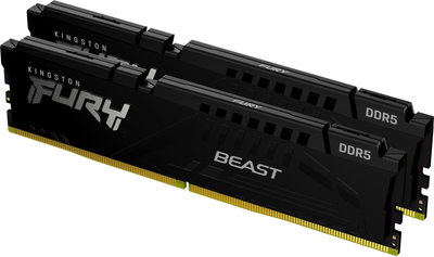 Pamięć Kingston Fury DDR5-4800 16384MB PC5-38400 (Kit of 2x8192) Beast Black (KF548C38BBK2-16)