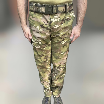 Штани зимові тактичні софтшелл флісові Accord, розмір XL, Мультикам, утеплені штани для військових