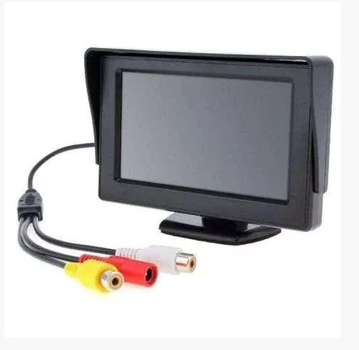 Автомонитор LCD 4.3” для двух камер 043 | монитор автомобильный для камеры заднего вида, дисплей