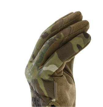 Армейские перчатки тактические усиленные Mechanix с пальцами для сенсора The Original камуфляж мультикам, 96471255-M