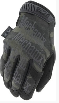 Армійські рукавиці чорні з сенсорними пальцями тактичні Mechanix The Original, камуфляж чорний мультикам, 68614855-XXL