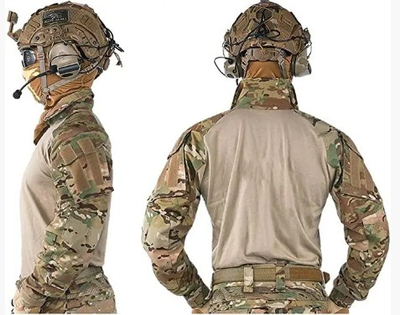 Бойова тактична військова сорочка зсу multicam чоловіча з налокітниками IDOGEAR G3 Combat, 5248664-XL