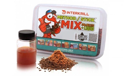Флет Пелетс Интеркиль "METHOD/STICK MIX", 400 г + (Ликвид Криль-Клубника, 50г),PLS-002