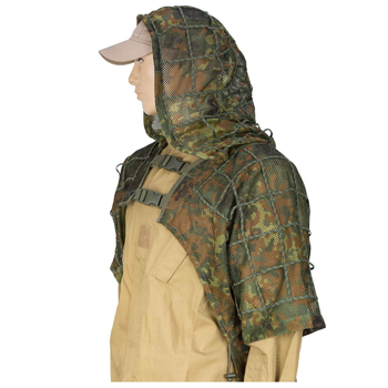 Накидка маскувальна Sturm Mil-Tec Ghillie Sniper Cape Німецький камуфляж (11964021)